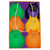Sac Cadeau Moyen Juger des chats (Devant)