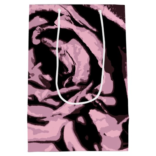 Sac Cadeau Moyen Juste quelques Roses (Dos)