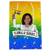Sac Cadeau Moyen Kamala Harris Pride (Devant)