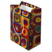 Sac Cadeau Moyen Kandinsky Farbstudie Quadrate Colourful Squares (Dos Angle)