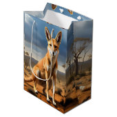 Sac Cadeau Moyen Kangaringo australien ( Kangaroo Dingo), (Devant Angle)
