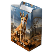 Sac Cadeau Moyen Kangaringo australien ( Kangaroo Dingo), (Dos Angle)