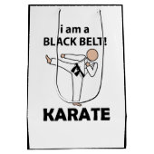 Sac Cadeau Moyen Karate I am A Black Belt Karate (Dos)