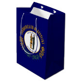 Sac Cadeau Moyen Kentucky Bluegrass Commonwealth State Flag (Dos Angle)