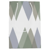 Sac Cadeau Moyen Khaki triangles (Devant)