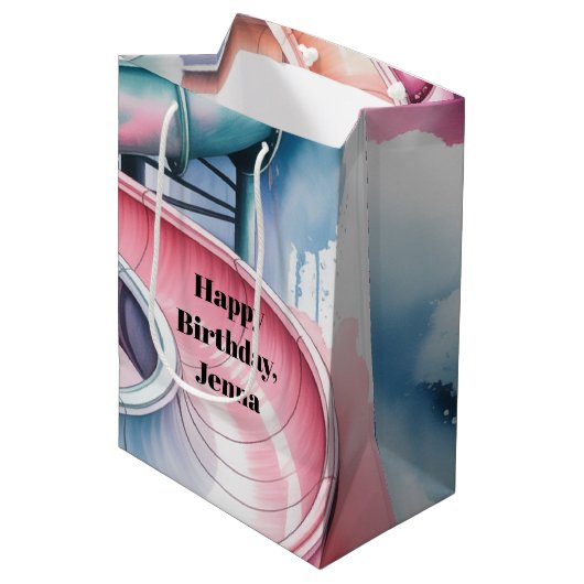 Sac Cadeau Moyen Kids’ Birthday Waterslide Party  (Devant Angle)