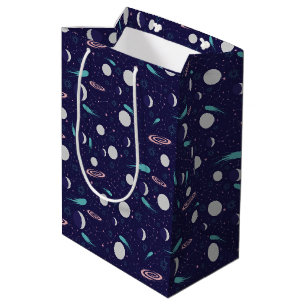 Sac Cadeau Moyen Kids Moon Meteor Black Hole Planet Comet