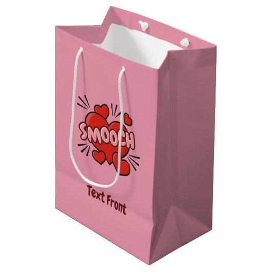 Sac Cadeau Moyen Kissing Comic Sound Effect (Devant Angle)