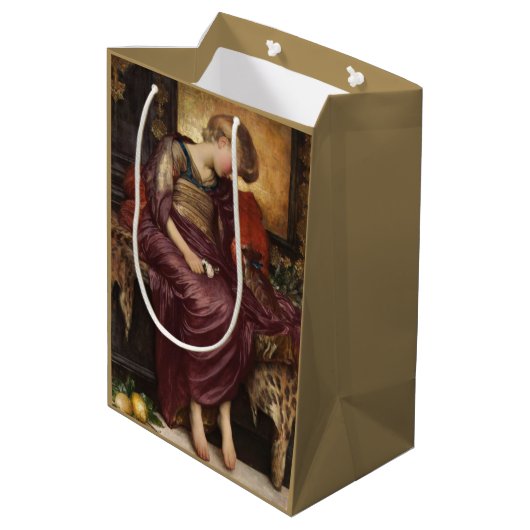 Sac Cadeau Moyen Kitten (par Frederic Leighton) (Dos Angle)