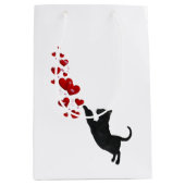 Sac Cadeau Moyen Kitty chat amour (Devant)