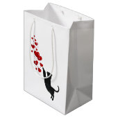 Sac Cadeau Moyen Kitty chat amour (Dos Angle)
