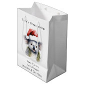Sac Cadeau Moyen Koala de Noël australien (Devant Angle)
