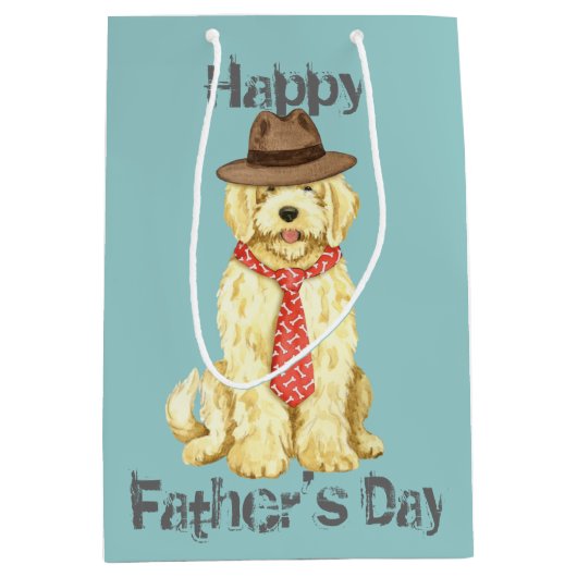 Sac Cadeau Moyen Komondor Papa (Devant)