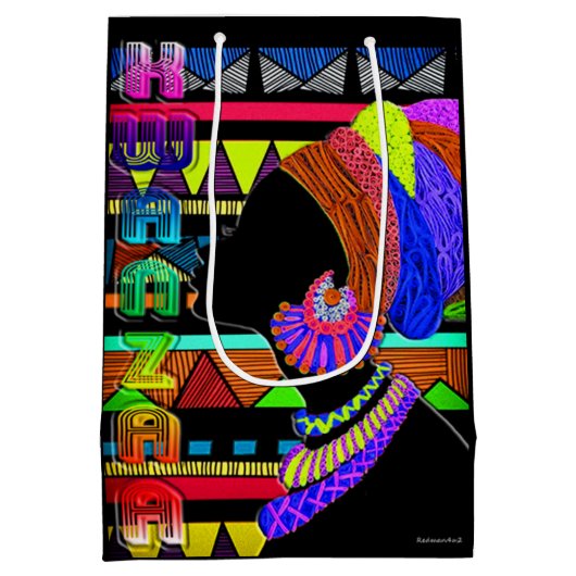 Sac Cadeau Moyen Kwanzaa (Dos)