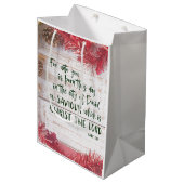 Sac Cadeau Moyen La Bible du KJV Verset Noël (Devant Angle)