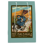 Sac Cadeau Moyen La bicyclette de Mt. Haleakala monte Hawaï (Devant)