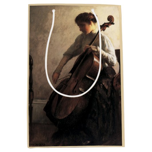 Sac Cadeau Moyen La Celliste (par Joseph DeCamp) (Devant)