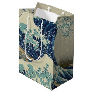 Sac Cadeau Moyen La Grande Vague au large de Kanagawa