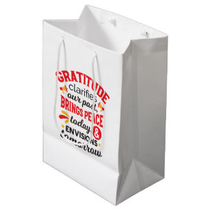 Sac Cadeau Moyen La gratitude clarifie notre passé – Art Inspirant