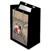 Sac Cadeau Moyen La La citent la scène d'art déco (Devant Angle)