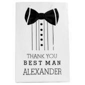 Sac Cadeau Moyen La meilleure chemise de smoking de cravate d'arc (Devant)