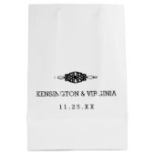 Sac Cadeau Moyen La meilleure chemise de smoking de cravate d'arc (Dos)