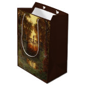 Sac Cadeau Moyen La porte du château (par Ferdinand Knab) (Dos Angle)