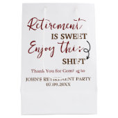 Sac Cadeau Moyen La Retraite Est Douce Profite De Cette Retraite Ch (Dos)