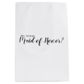 Sac Cadeau Moyen La servante d'honneur d'une proposition moderne (Devant)