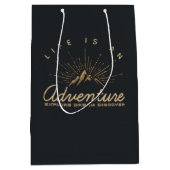 Sac Cadeau Moyen La vie est une aventure Explore Dream Découvrir (Devant)