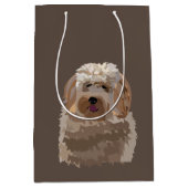 Sac Cadeau Moyen Labradoodle Goldendoodle Poodle Chien Animal de co (Devant)