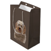 Sac Cadeau Moyen Labradoodle Goldendoodle Poodle Chien Animal de co (Dos Angle)