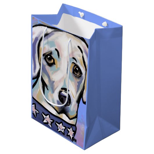 Sac Cadeau Moyen Labrador Retriever (Devant Angle)