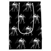 Sac Cadeau Moyen Lacrosse Team Black (Dos)
