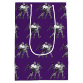 Sac Cadeau Moyen Lacrosse Team Purple (Dos)
