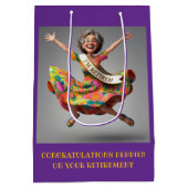 SAC CADEAU MOYEN " LADY FINALEMENT RETRAITÉE " (Dos)