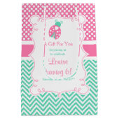 Sac Cadeau Moyen Ladybug Ladybird Anniversaire Merci de fête (Dos)