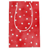 Sac Cadeau Moyen Ladybug Red White Dots Birthday (Devant)