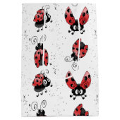 Sac Cadeau Moyen Ladybug Whimsical Avec Des Plaques De Peinture (Dos)