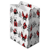 Sac Cadeau Moyen Ladybug Whimsical Et Les Flèches (Dos Angle)