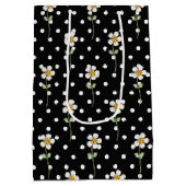 Sac Cadeau Moyen Ladybugs et fleurs Anniversaire (Dos)