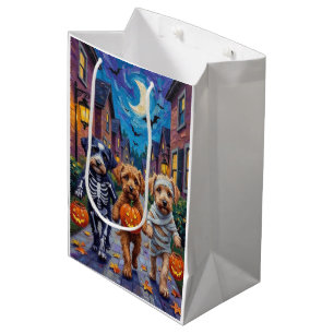 Sac Cadeau Moyen Lagotto Romagnolo Trick-or-Treating Halloween