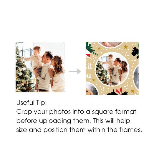 Sac Cadeau Moyen Laisser la neige Scottie Chien s'amuser Custom Pho