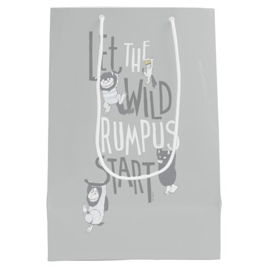 Sac Cadeau Moyen Laissons le Rumpus sauvage commencer (Dos)