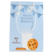 Sac Cadeau Moyen Lait et cookies (Dos)