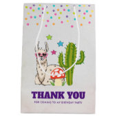 Sac Cadeau Moyen Lama cool en Merci lunettes de soleil en forme de (Dos)