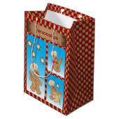 Sac Cadeau Moyen L'amour du pain d'épices (Dos Angle)