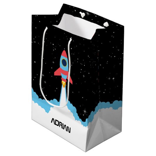 Sac Cadeau Moyen Lancement de fusées dans l'espace extra-atmosphéri (Devant Angle)