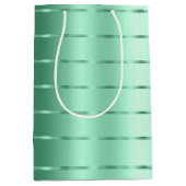 Sac Cadeau Moyen Lancement de mariage ruban arc Chic Menthe (Devant)