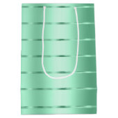 Sac Cadeau Moyen Lancement de mariage ruban arc Chic Menthe (Dos)